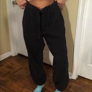 black FILA baggy joggers